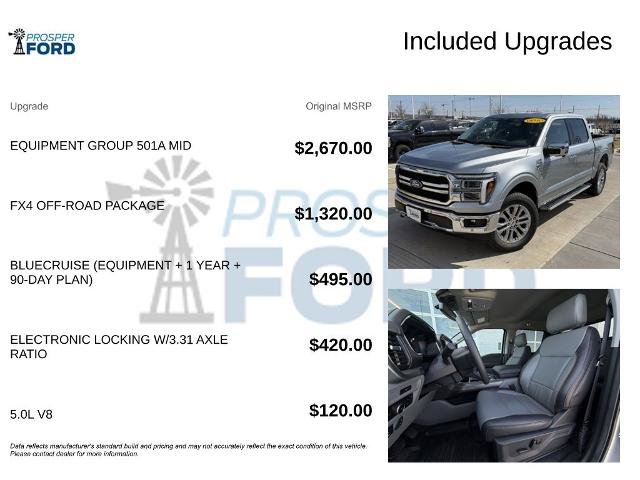 New 2026 Ford F150 Lariat w/ Equipment Group 501A Mid AWD/4WD image 3