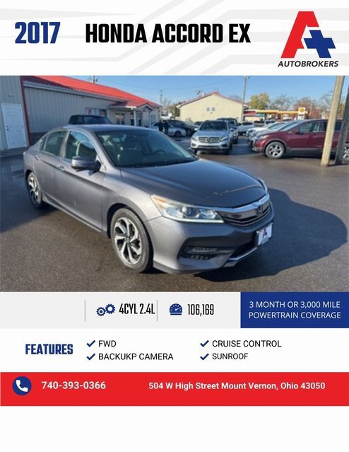 Used 2017 Honda Accord EX