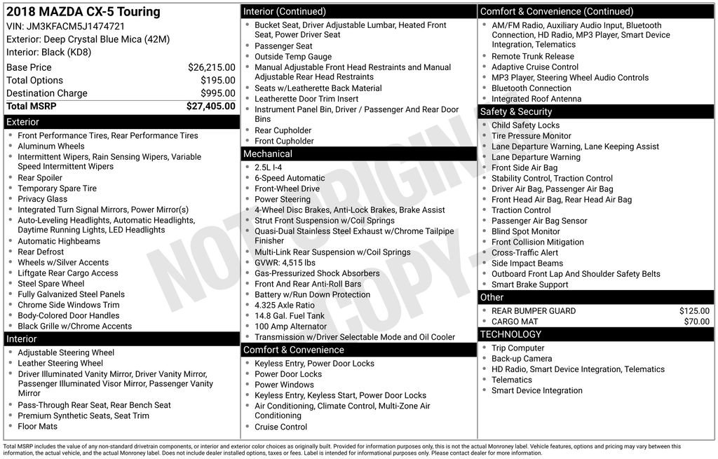 Used 2018 MAZDA CX-5 Touring image 2