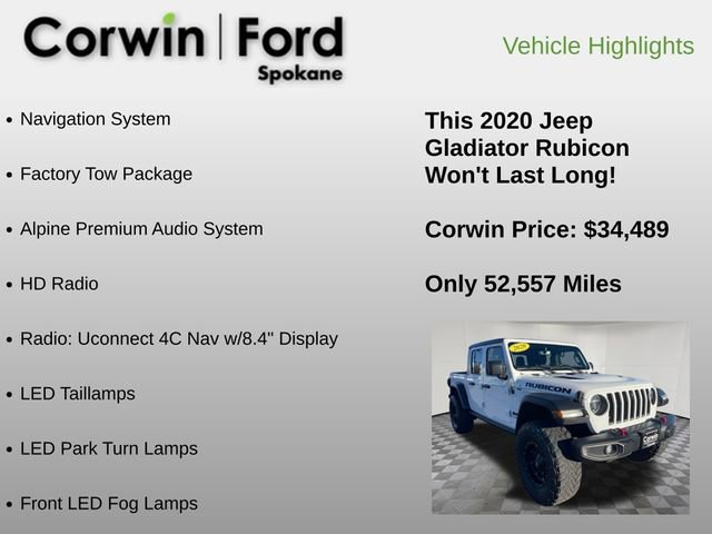 Used 2020 Jeep Gladiator Rubicon image 24