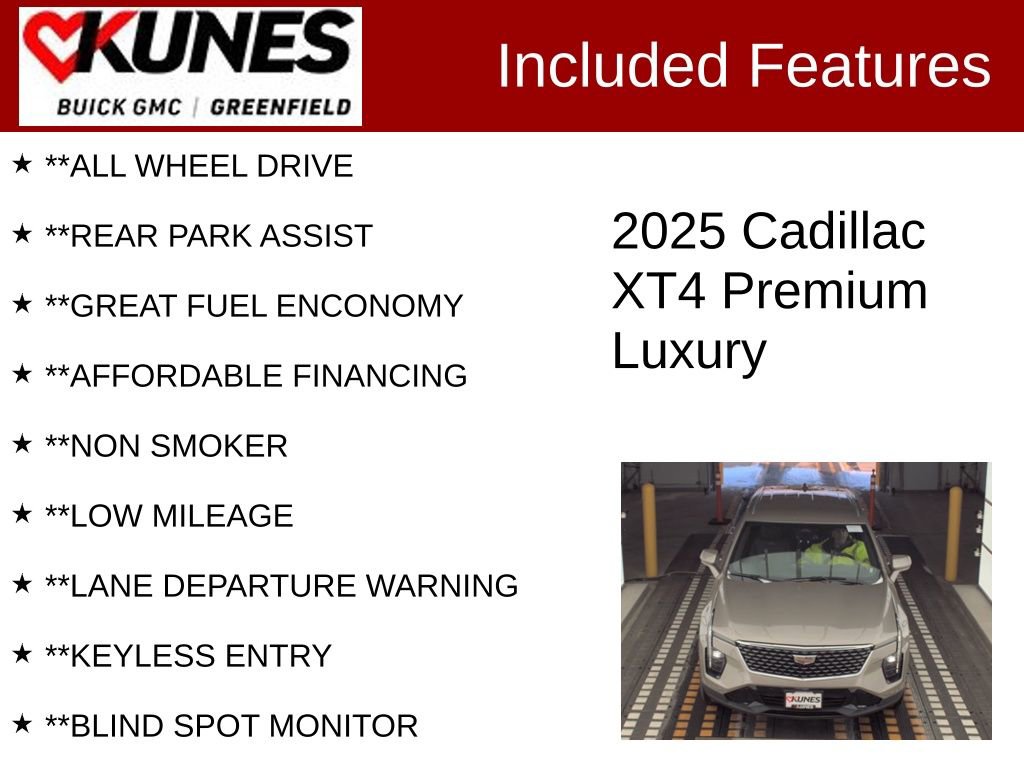Used 2025 Cadillac XT4 Premium Luxury image 3