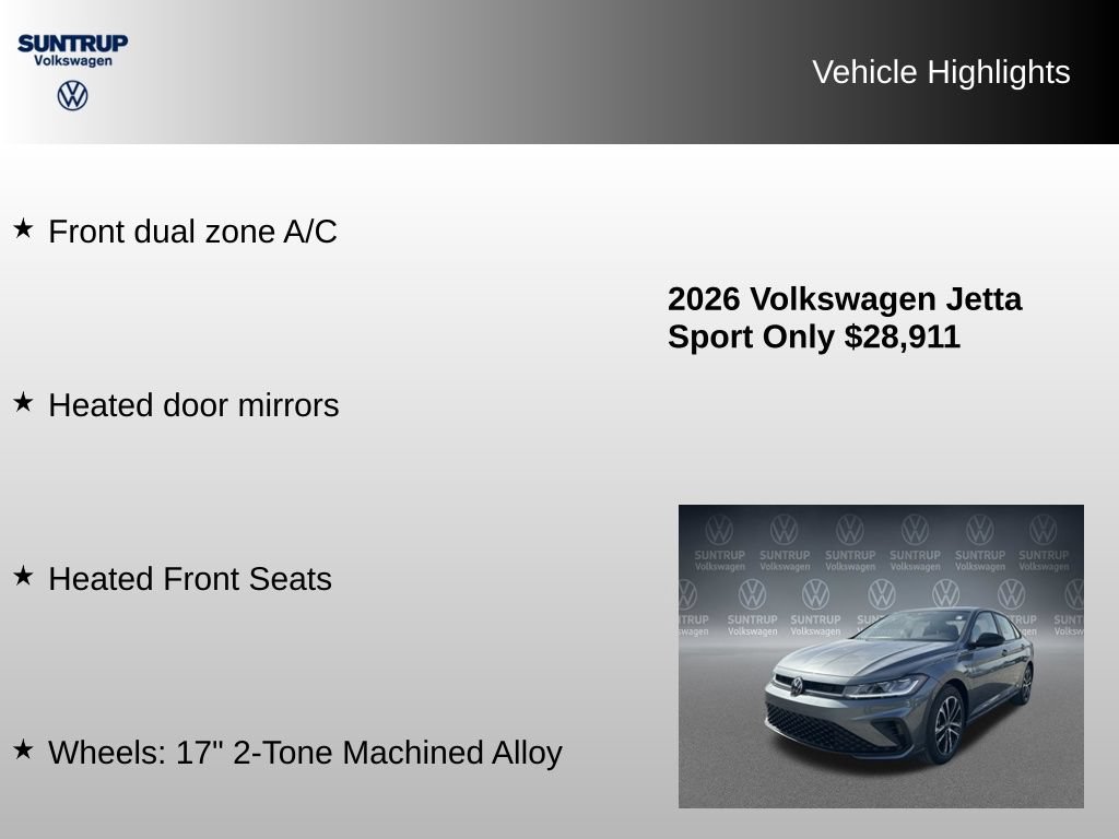 Used 2026 Volkswagen Jetta Sport FWD image 7