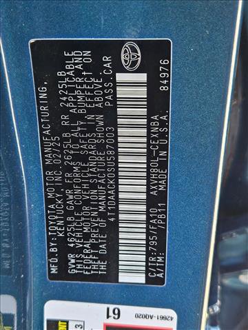 Used 2025 Toyota Camry LE w/ Convenience Package image 15