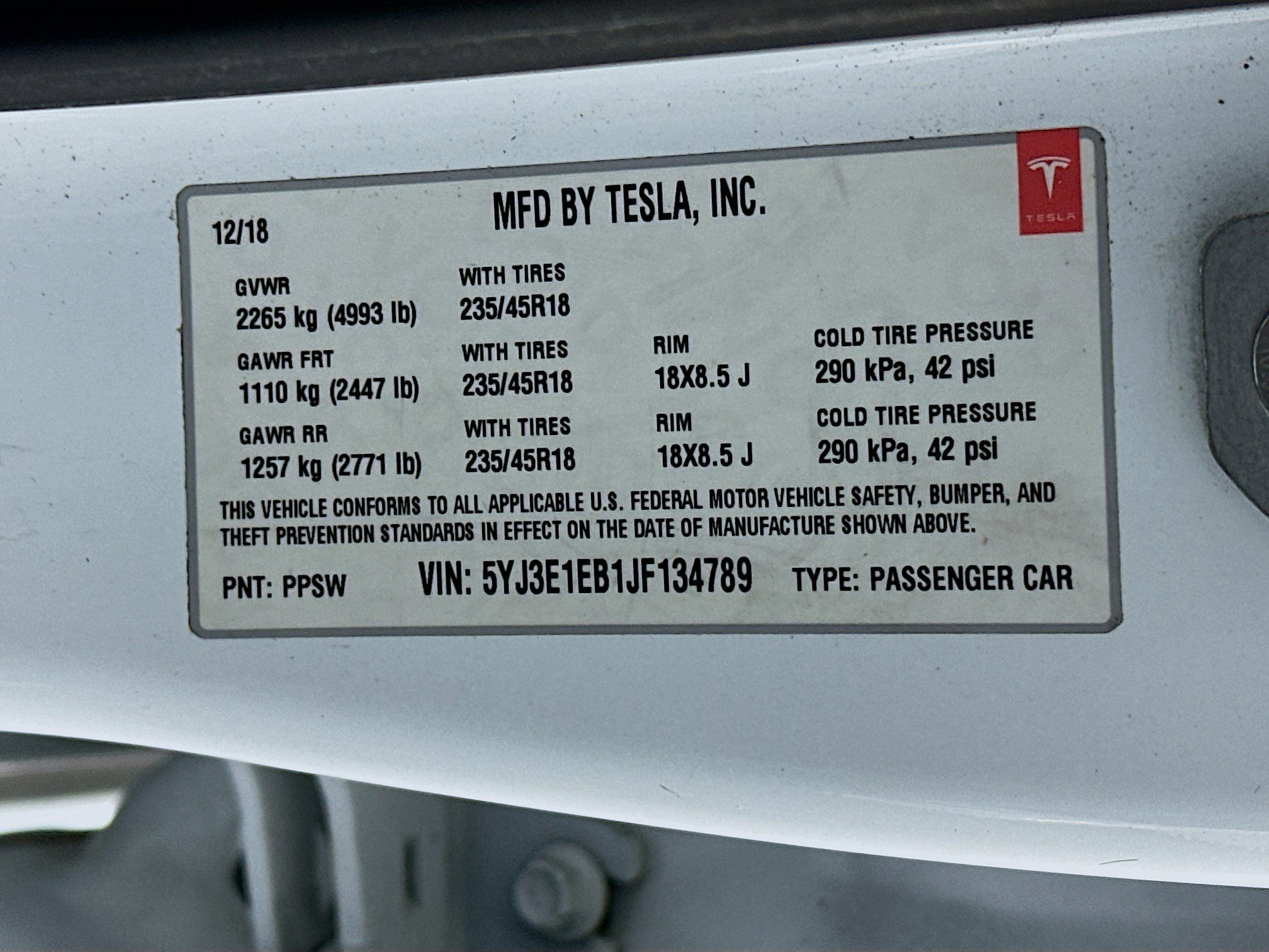 Used 2018 Tesla Model 3 Long Range AWD/4WD image 12