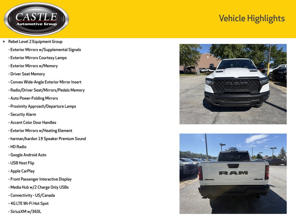 Used 2025 RAM 1500 Rebel w/ Advanced Safety Group II AWD/4WD image 12