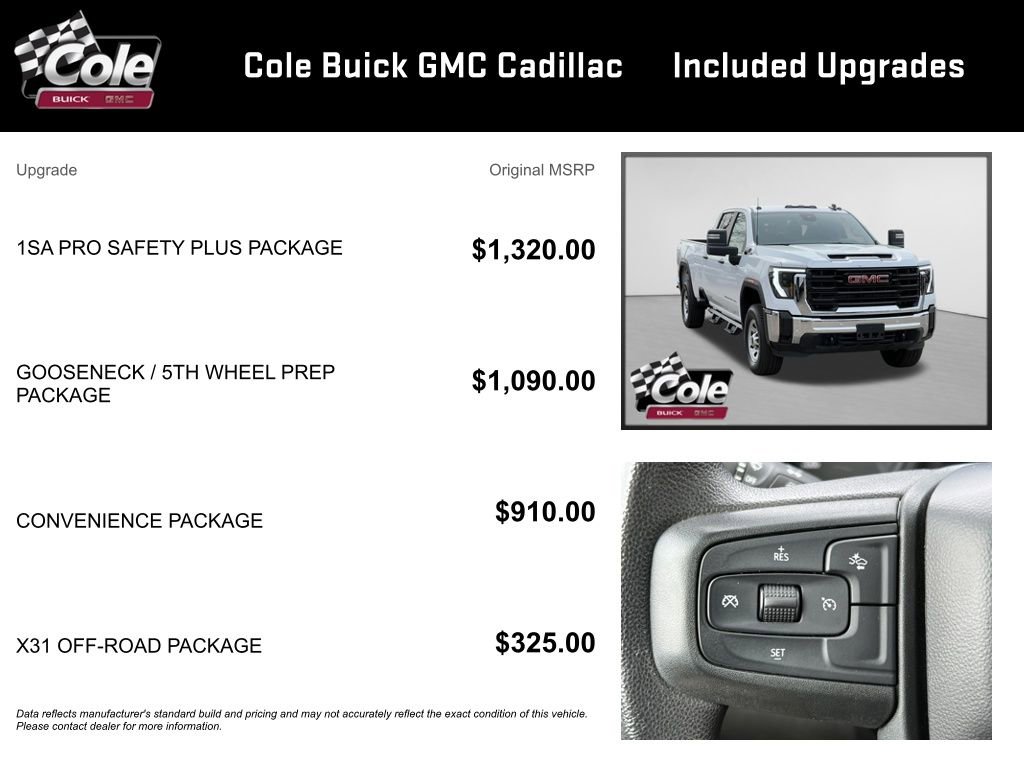 Certified 2025 GMC Sierra 3500 Pro w/ 1SA Pro Safety Plus Package image 3