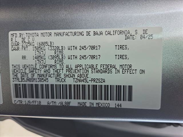 Certified 2025 Toyota Tacoma SR5 AWD/4WD image 23