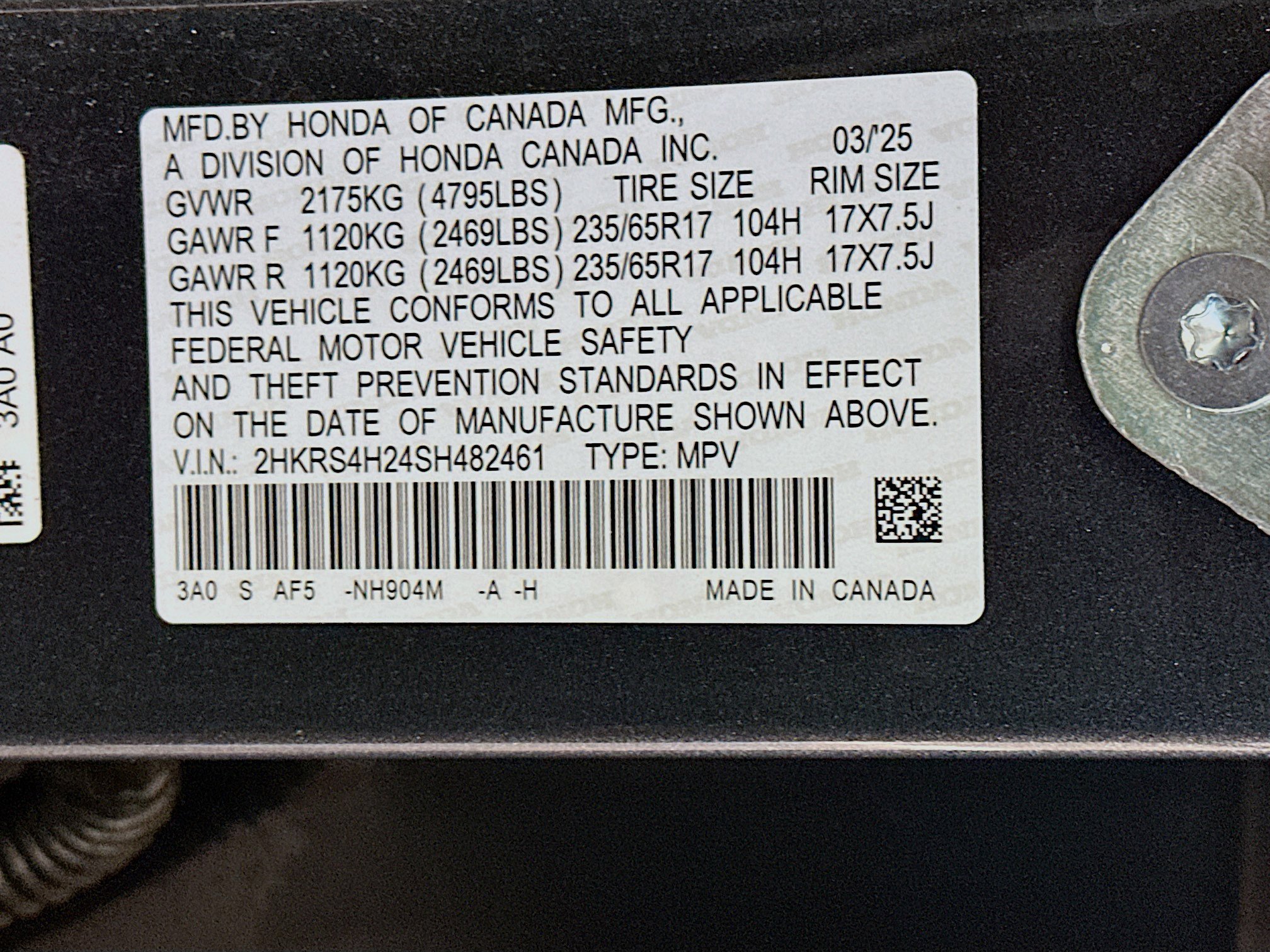 Used 2025 Honda CR-V LX image 12