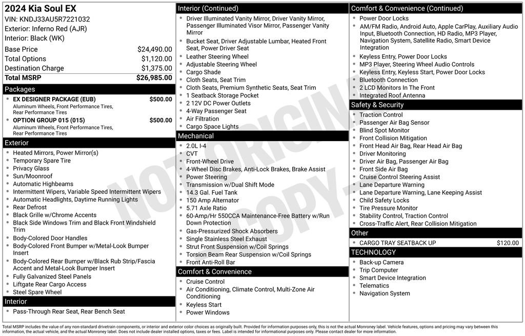 Certified 2024 Kia Soul EX w/ Option Group 015 image 8