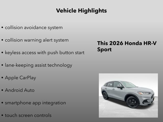 New 2026 Honda HR-V Sport image 10