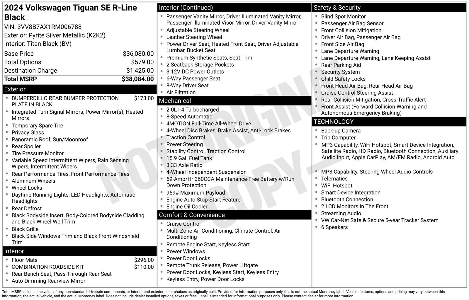 Certified 2024 Volkswagen Tiguan SE R-Line AWD/4WD image 19