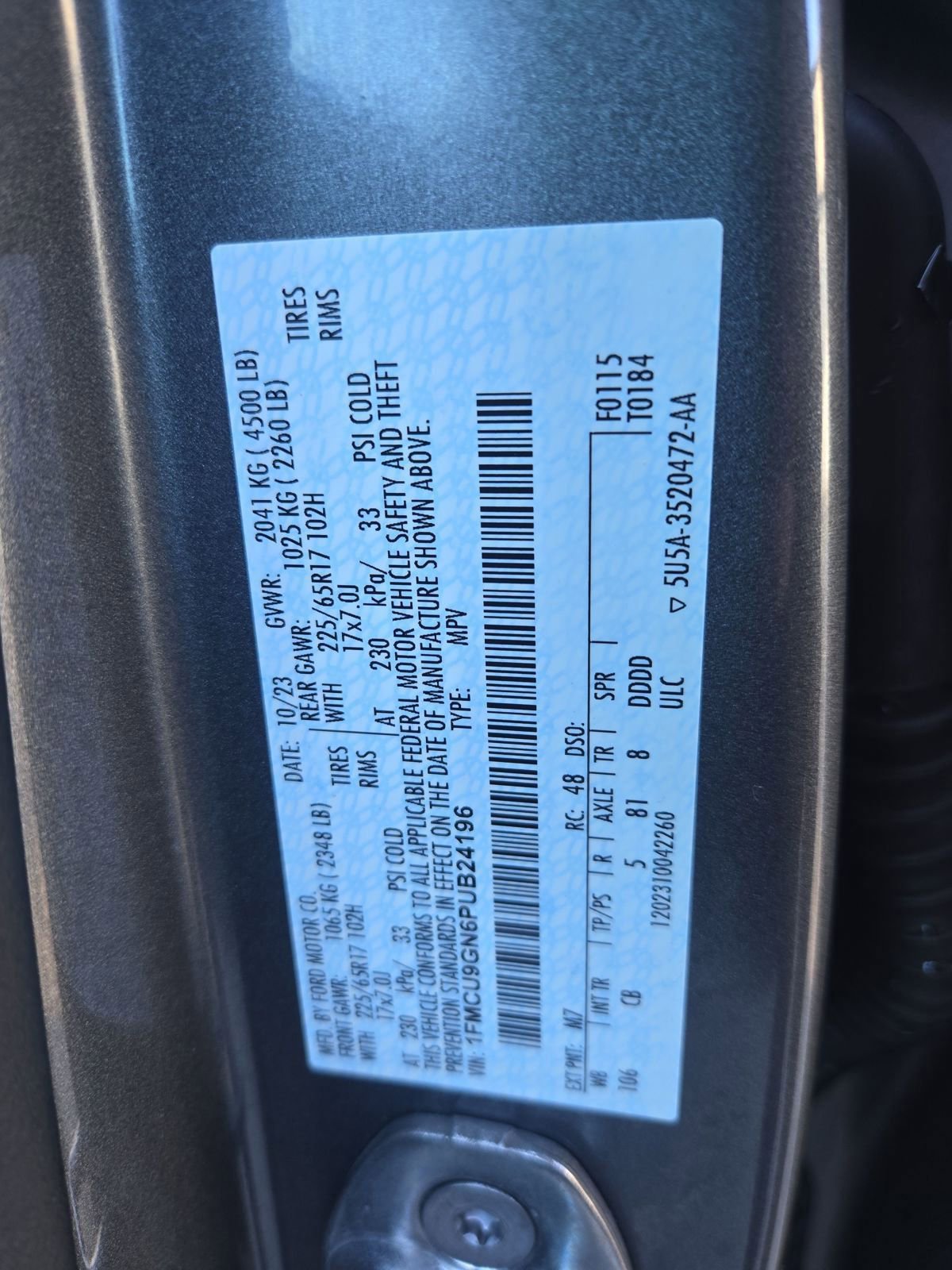 Certified 2023 Ford Escape Active w/ Tech Pack #1 image 28