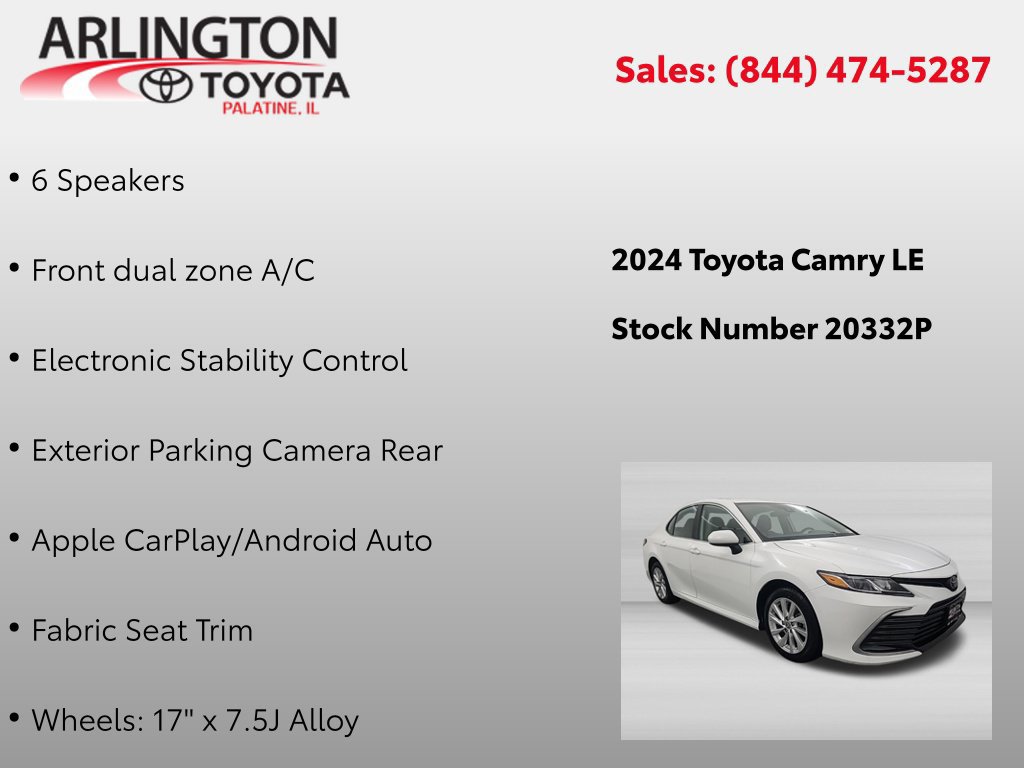 Used 2024 Toyota Camry LE FWD image 4