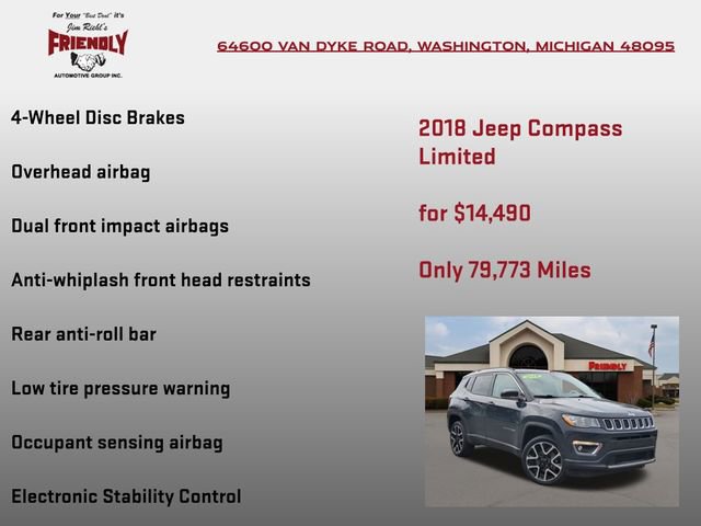 Used 2018 Jeep Compass Limited w/ Navigation Group image 20