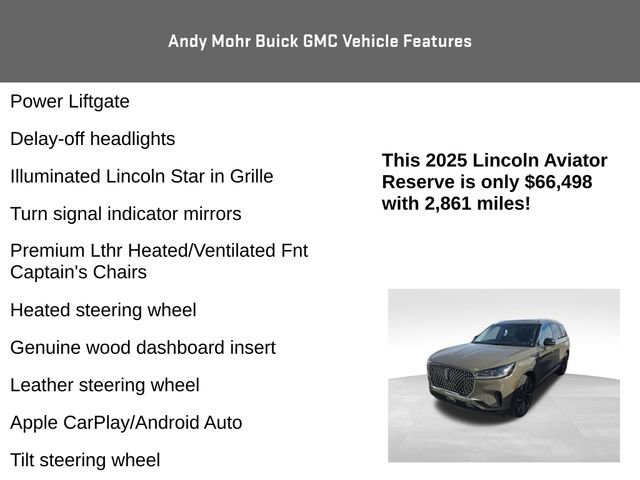 Used 2025 Lincoln Aviator Reserve w/ Equipment Group 201A image 12