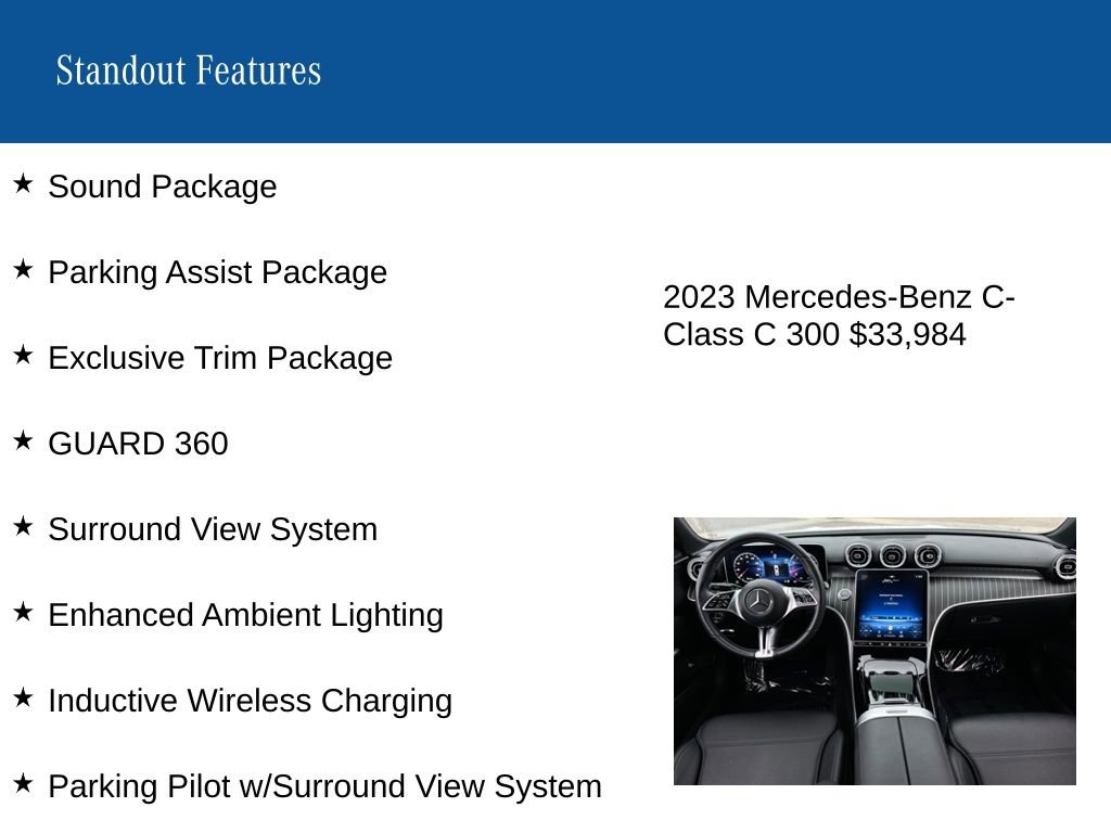 Certified 2023 Mercedes-Benz C 300 Sedan image 9