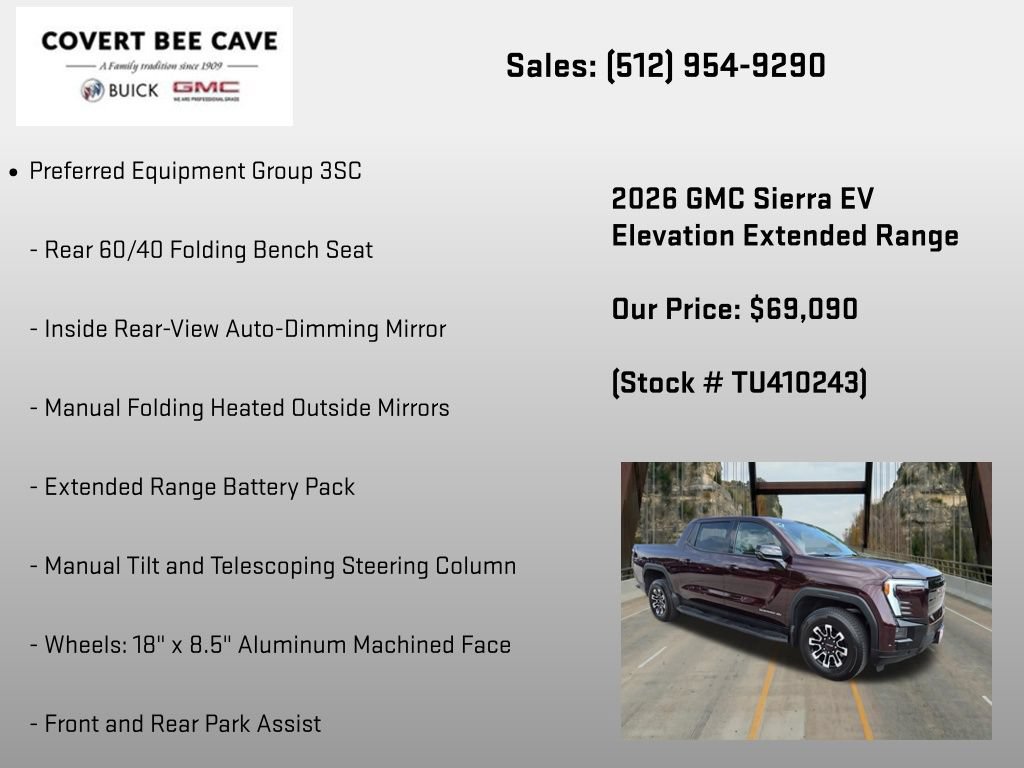 New 2026 GMC Sierra EV Elevation w/ Premium Package AWD/4WD image 6