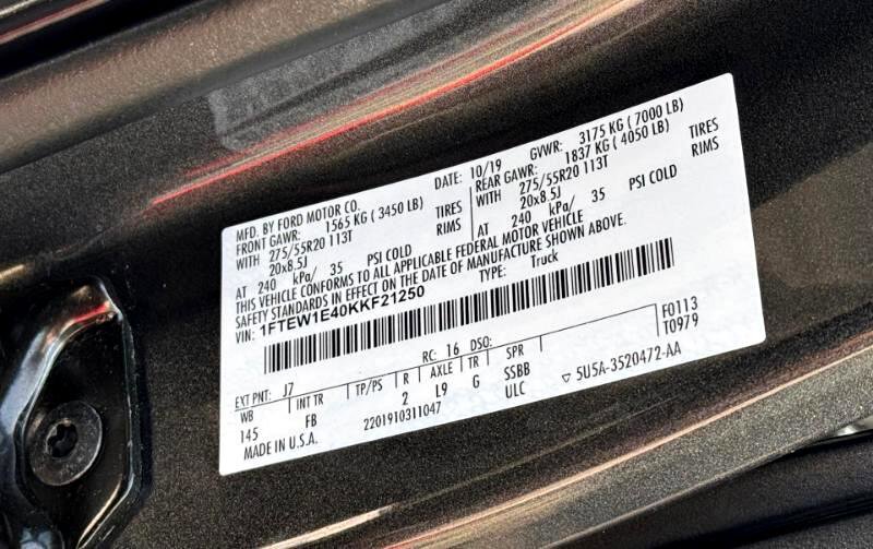 Used 2019 Ford F150 XLT w/ Equipment Group 302A Luxury image 59