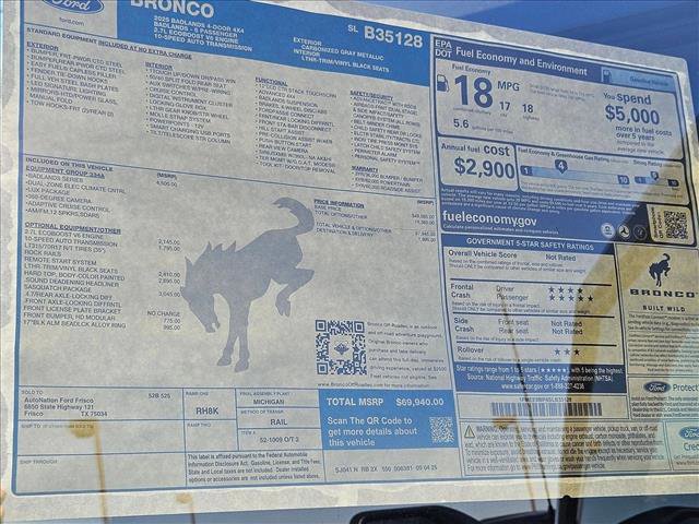 New 2025 Ford Bronco Badlands image 18