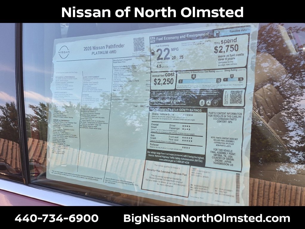 New 2026 Nissan Pathfinder Platinum AWD/4WD image 20
