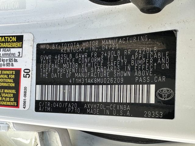 Used 2021 Toyota Camry LE w/ Audio Upgrade Package image 39