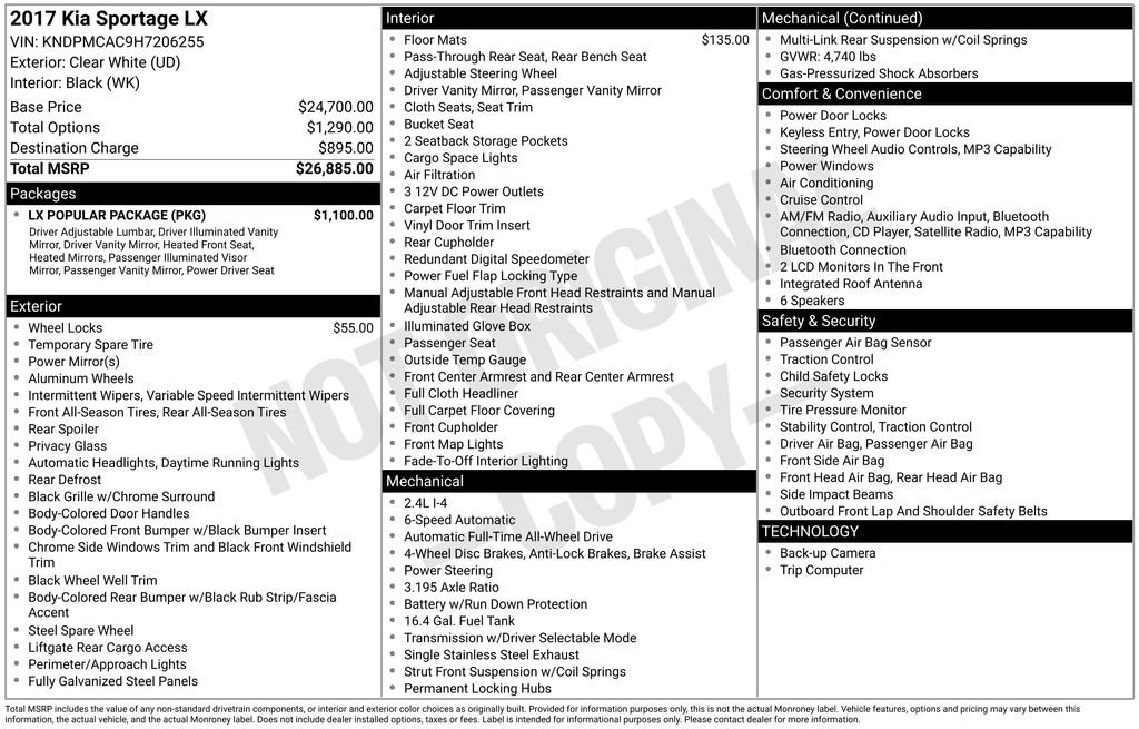 Used 2017 Kia Sportage LX w/ LX Popular Package image 38