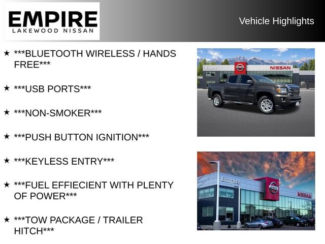 Used 2019 GMC Canyon SLE w/ Driver Alert Package AWD/4WD image 2