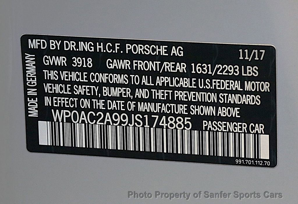 Used 2018 Porsche 911 GT3 image 43