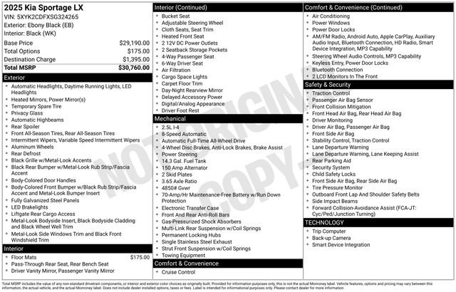 Certified 2025 Kia Sportage LX image 22