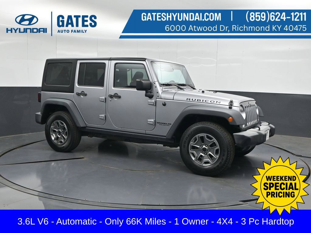 Used 2015 Jeep Wrangler Unlimited Rubicon w/ Max Tow Package AWD/4WD image 1