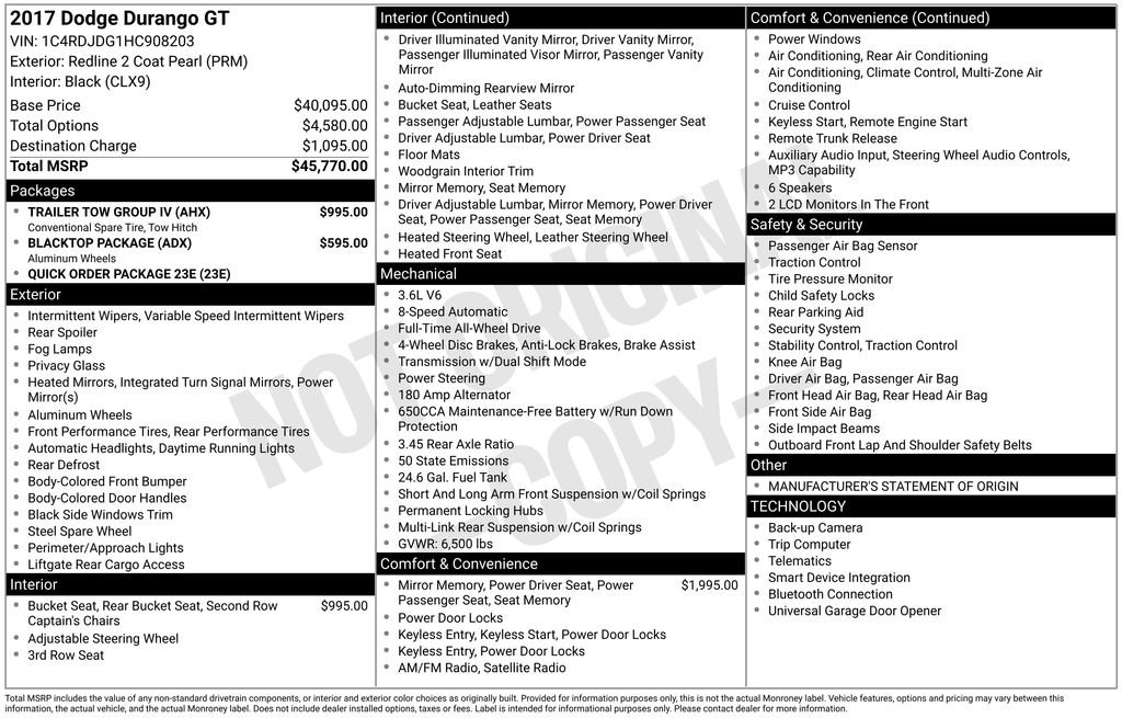 Used 2017 Dodge Durango GT w/ Trailer Tow Group IV image 2