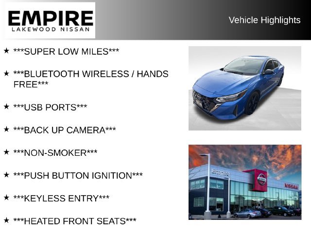 Used 2024 Nissan Sentra SR w/ Lighting Package FWD image 2
