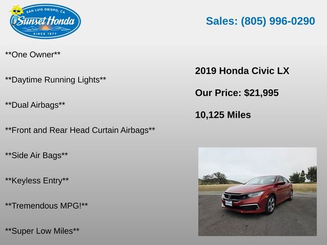 Used 2019 Honda Civic LX image 9