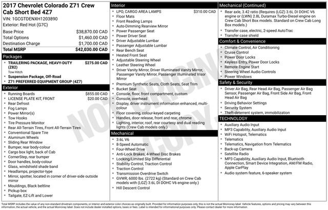 Used 2017 Chevrolet Colorado Z71 AWD/4WD image 33