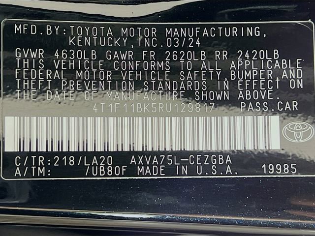 Used 2024 Toyota Camry XLE w/ Cold Weather Package image 15