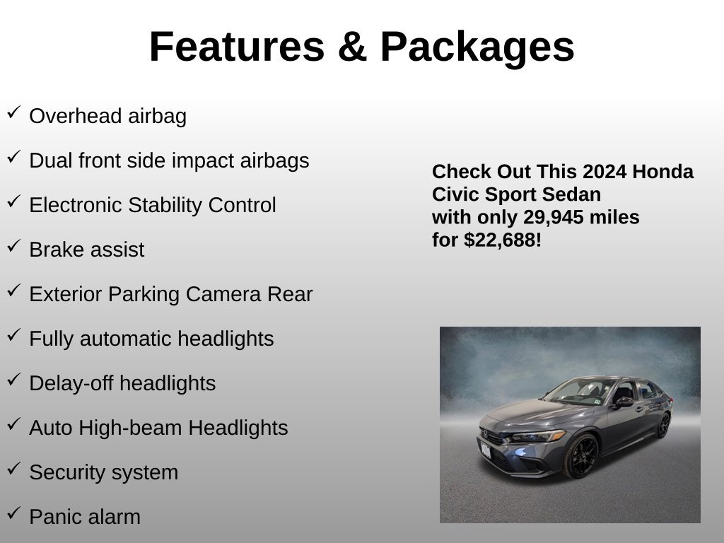 Certified 2024 Honda Civic Sport image 16
