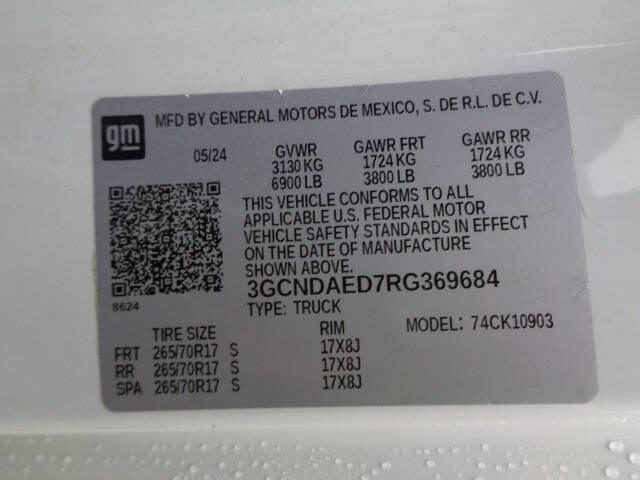 Used 2024 Chevrolet Silverado 1500 W/T w/ WT Fleet Convenience Package image 26