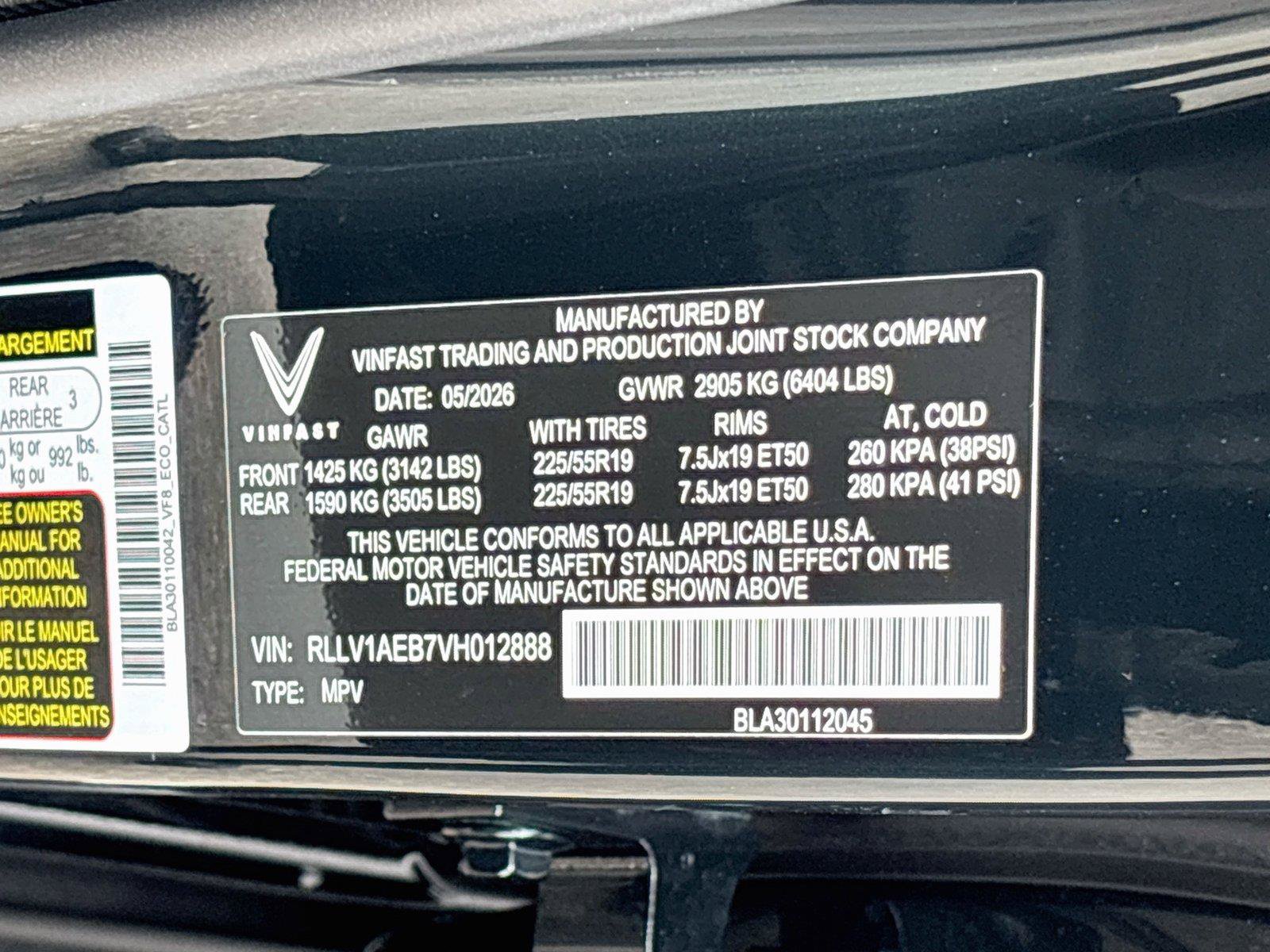 New 2027 VinFast VF 8 Eco AWD/4WD image 31