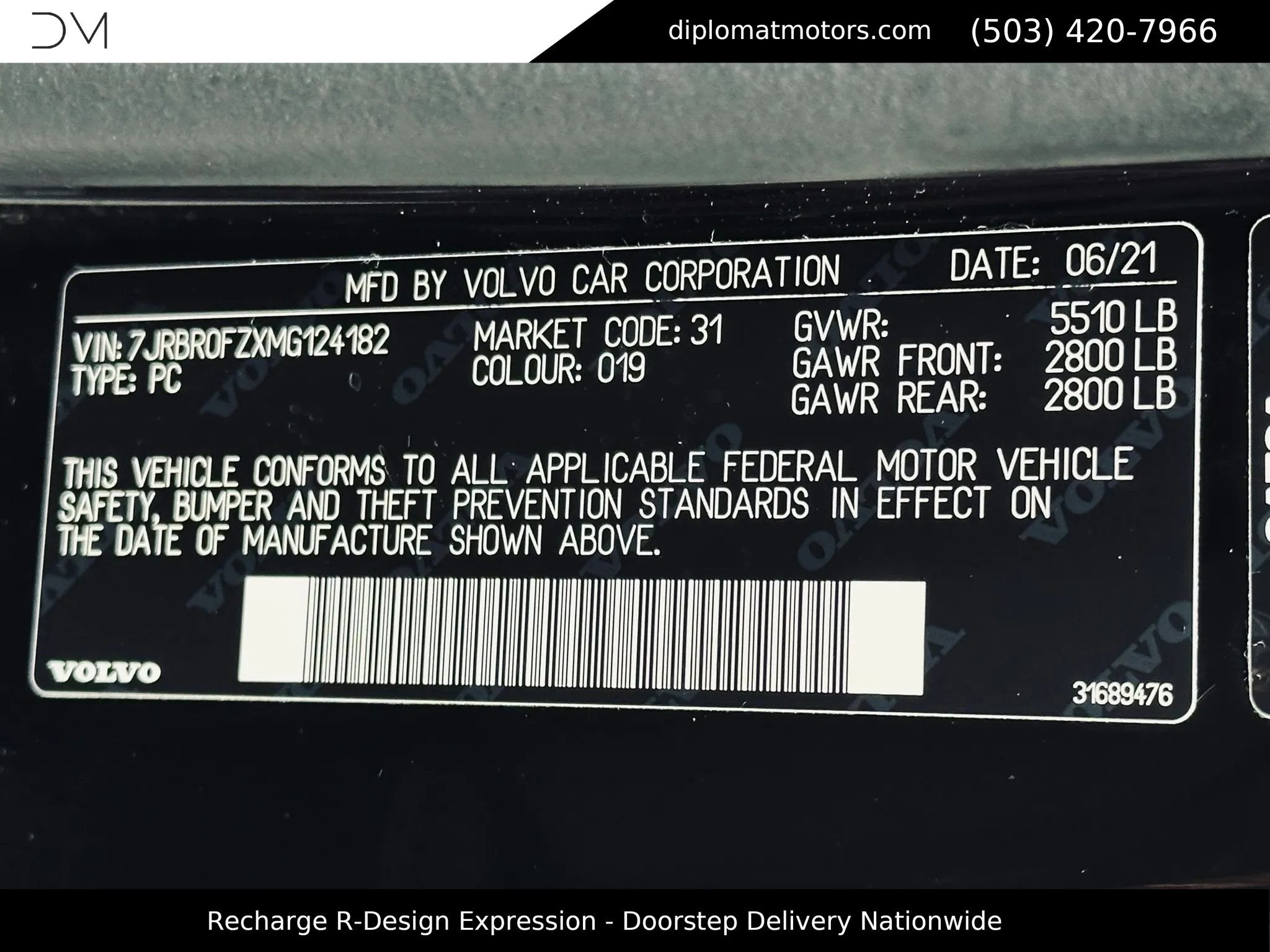 Used 2021 Volvo S60 T8 R-Design Expression AWD/4WD image 51