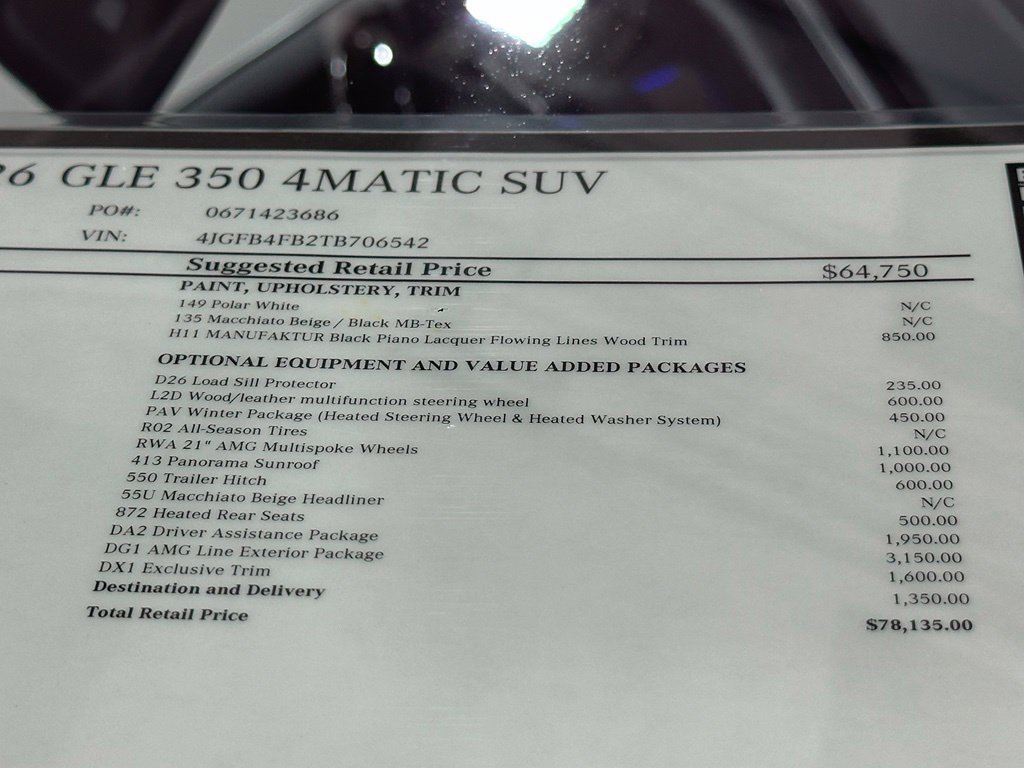 New 2026 Mercedes-Benz GLE 350 4MATIC image 18