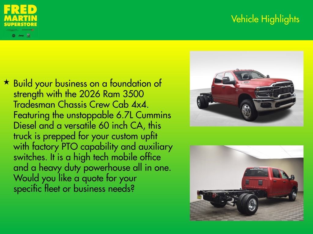 New 2026 RAM 3500 Tradesman w/ Chrome Appearance Group A image 8