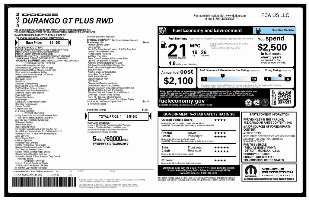 Used 2023 Dodge Durango GT image 4