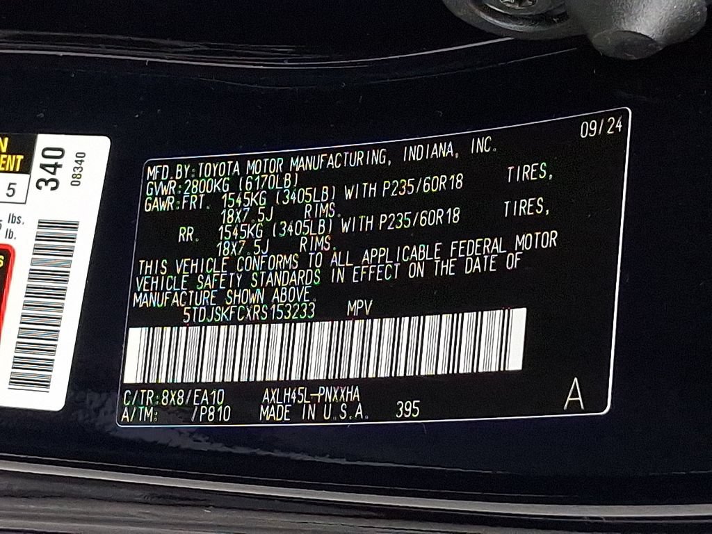 Used 2024 Toyota Sienna XLE w/ XLE Plus Package AWD/4WD image 26