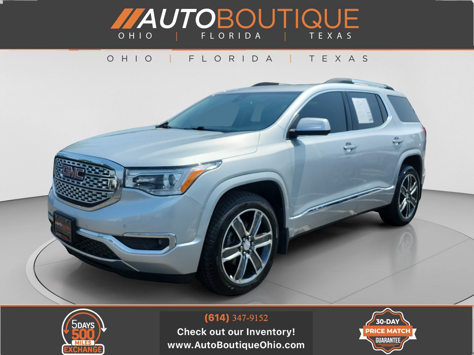 Used 2017 GMC Acadia Denali w/ LPO, Protection Package