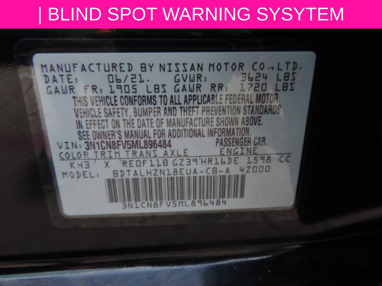 Certified 2021 Nissan Versa SR FWD image 13