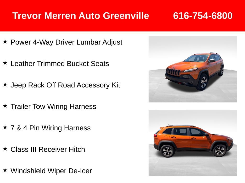 Used 2014 Jeep Cherokee Trailhawk w/ Leather Interior Group AWD/4WD image 33