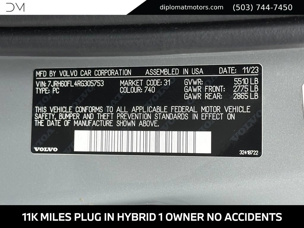 Used 2024 Volvo S60 T8 Plus w/ Climate Package AWD/4WD image 52