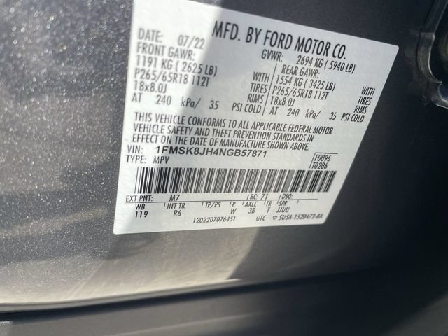 Used 2022 Ford Explorer Timberline AWD/4WD image 34
