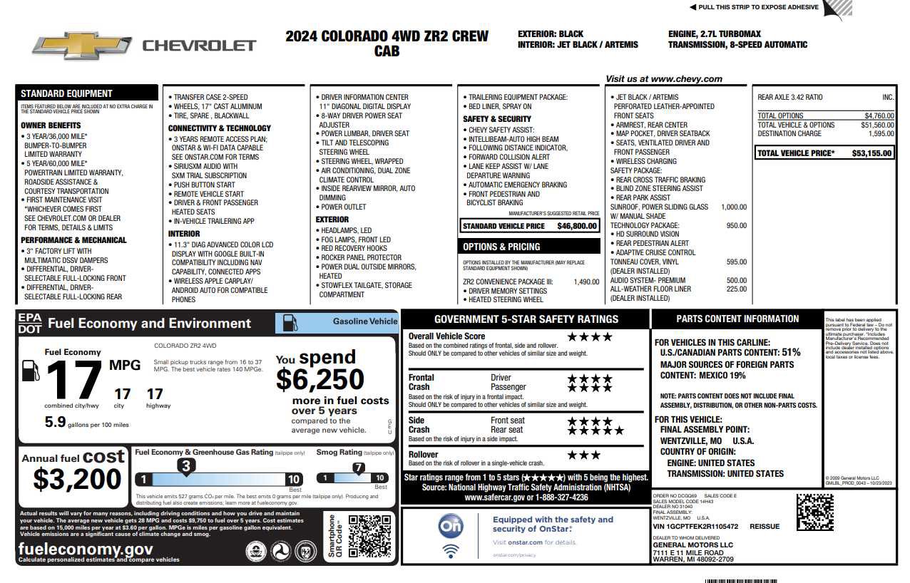 Used 2024 Chevrolet Colorado ZR2 w/ ZR2 Convenience Package III image 1