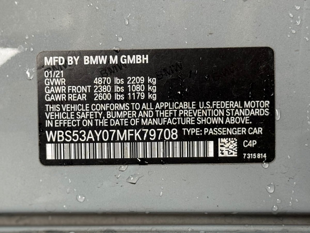 Used 2021 BMW M3 w/ Executive Package RWD image 33